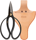 Niwaki-Higurashi Scissors with Leather Holster